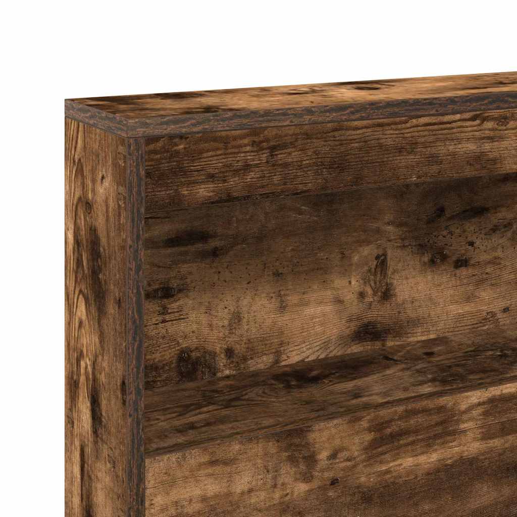 Bogreol Seng Røget eg 180 x 200 cm Konstrueret træ