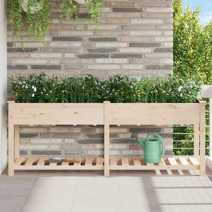 Have Blomsterkrukke Beige 203 x 53 x 76,5 cm Massivt Fyrretræ