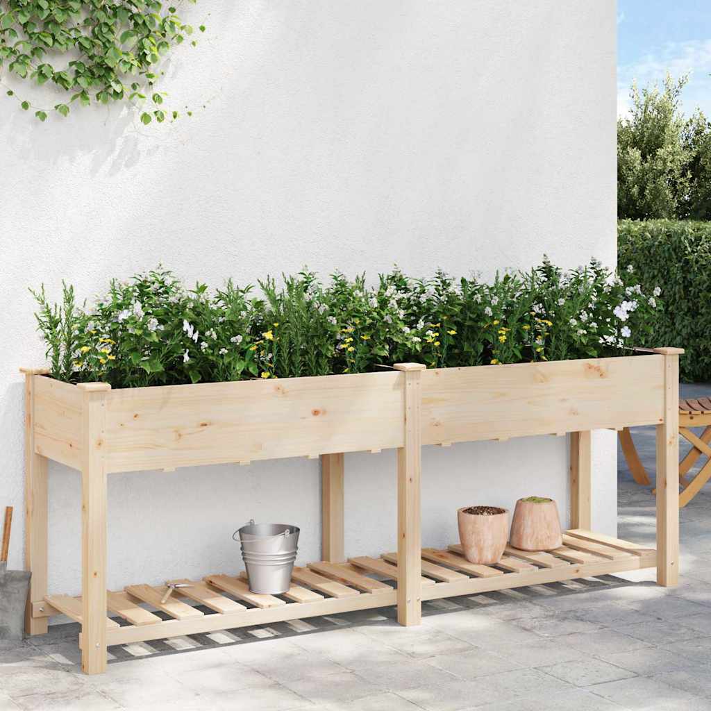 Have Blomsterkrukke Beige 203 x 53 x 76,5 cm Massivt Fyrretræ