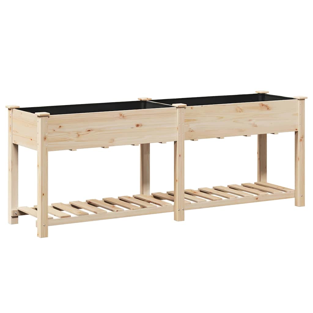 Have Blomsterkrukke Beige 203 x 53 x 76,5 cm Massivt Fyrretræ