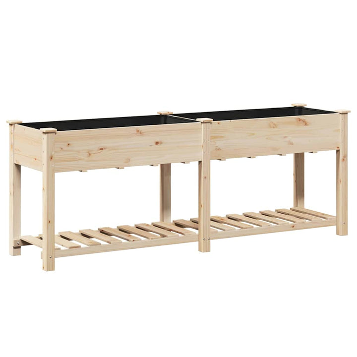 Have Blomsterkrukke Beige 203 x 53 x 76,5 cm Massivt Fyrretræ