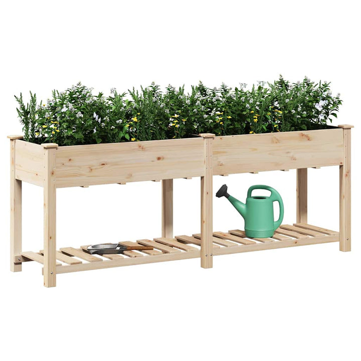 Have Blomsterkrukke Beige 203 x 53 x 76,5 cm Massivt Fyrretræ
