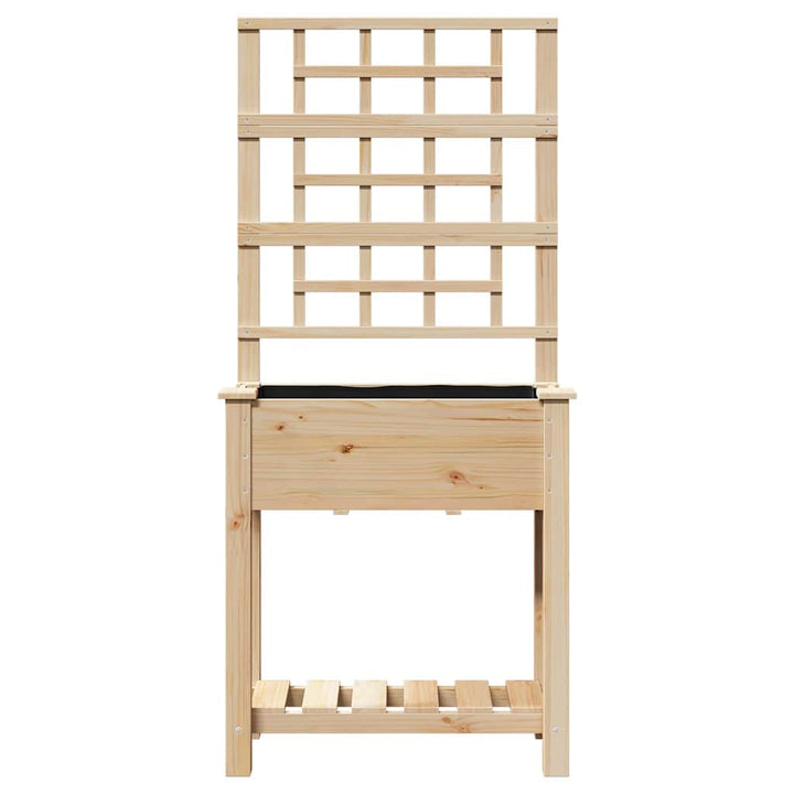 Have Blomsterkrukke Beige 71 x 38 x 152 cm Massivt Fyrretræ
