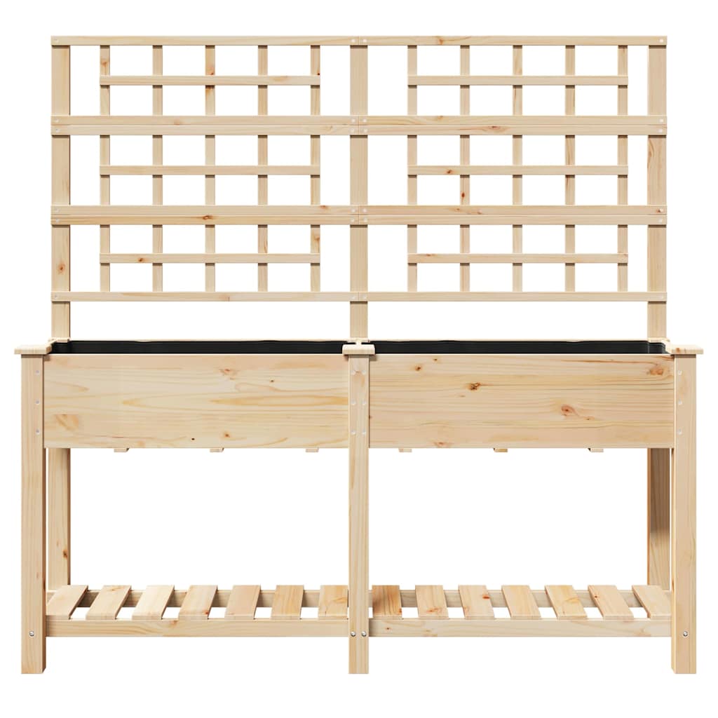 Have Blomsterkrukke Beige 161 x 46 x 152,5 cm Massivt Fyrretræ