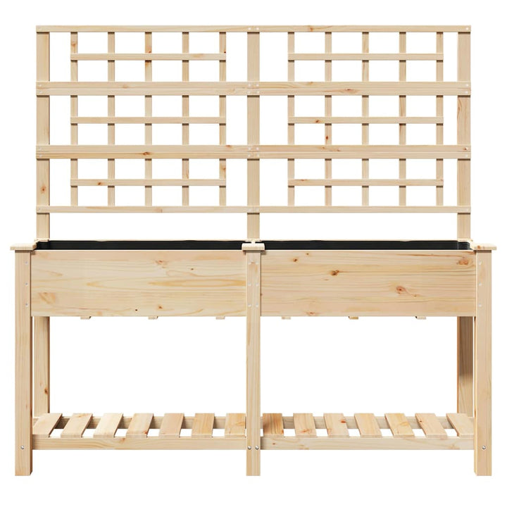 Have Blomsterkrukke Beige 161 x 46 x 152,5 cm Massivt Fyrretræ