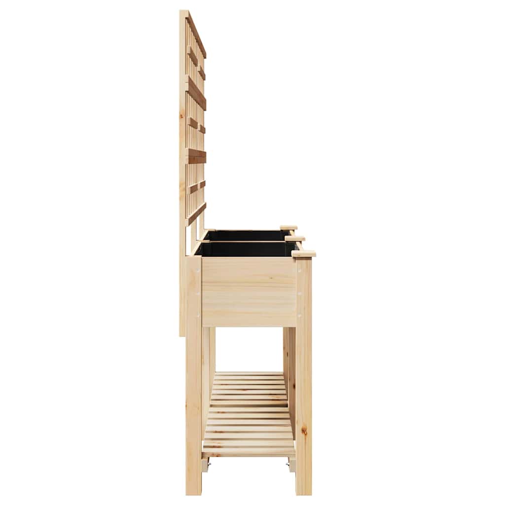 Have Blomsterkrukke Beige 161 x 46 x 152,5 cm Massivt Fyrretræ