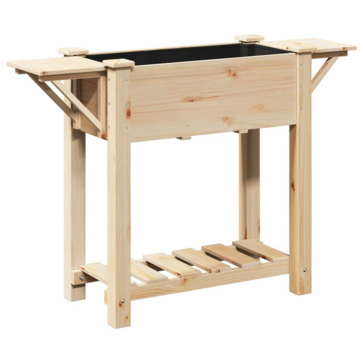 Have Blomsterkrukke Beige 111 x 37 x 76,5 cm Massivt Fyrretræ