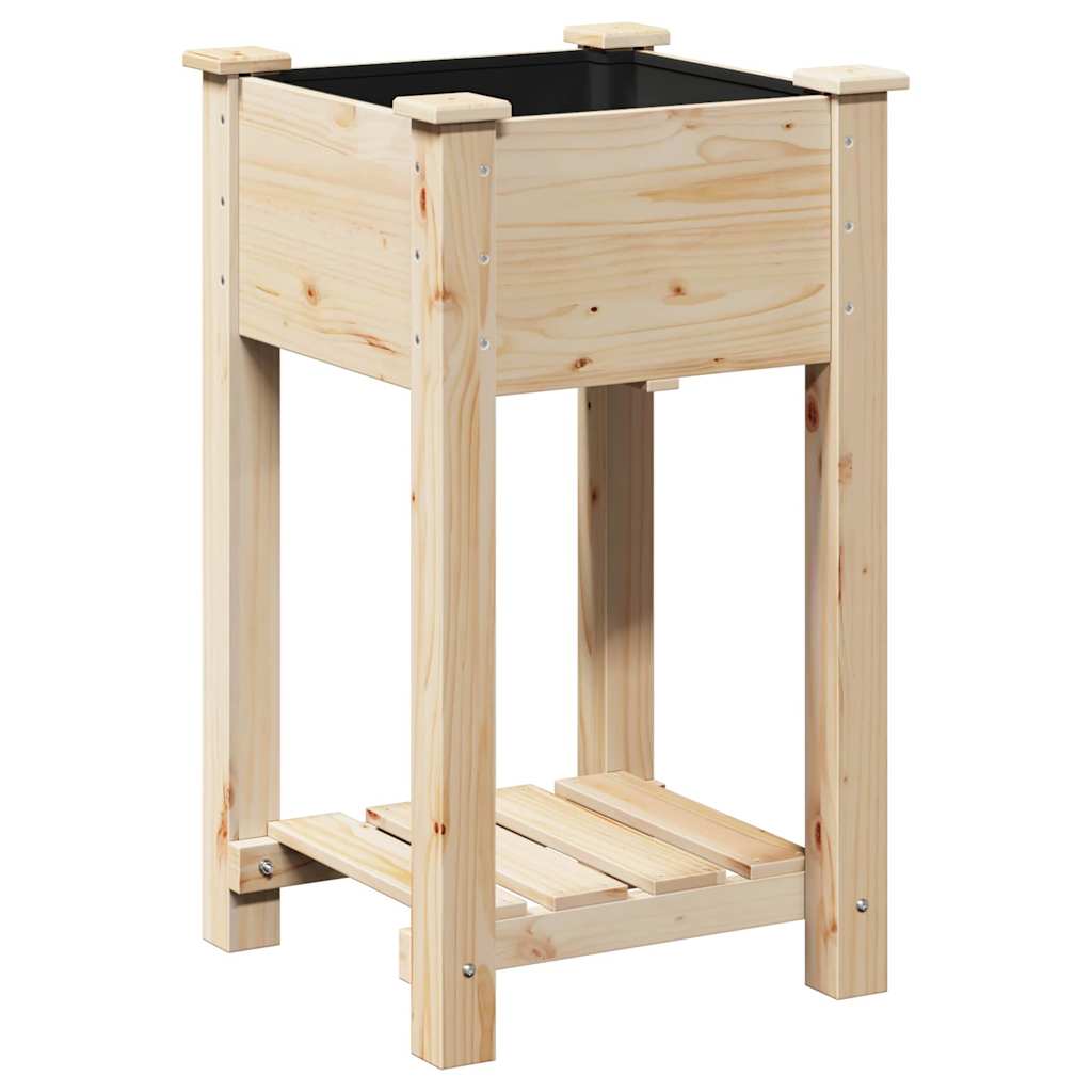 Have Blomsterkrukke Beige 45 x 45 x 76,5 cm Massivt Fyrretræ