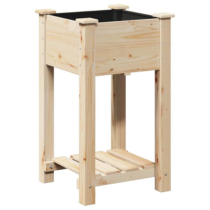Have Blomsterkrukke Beige 45 x 45 x 76,5 cm Massivt Fyrretræ