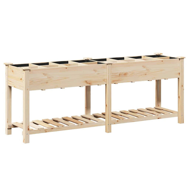 Have Blomsterkrukke Beige 203,5 x 53 x 76,5 cm Massivt Fyrretræ