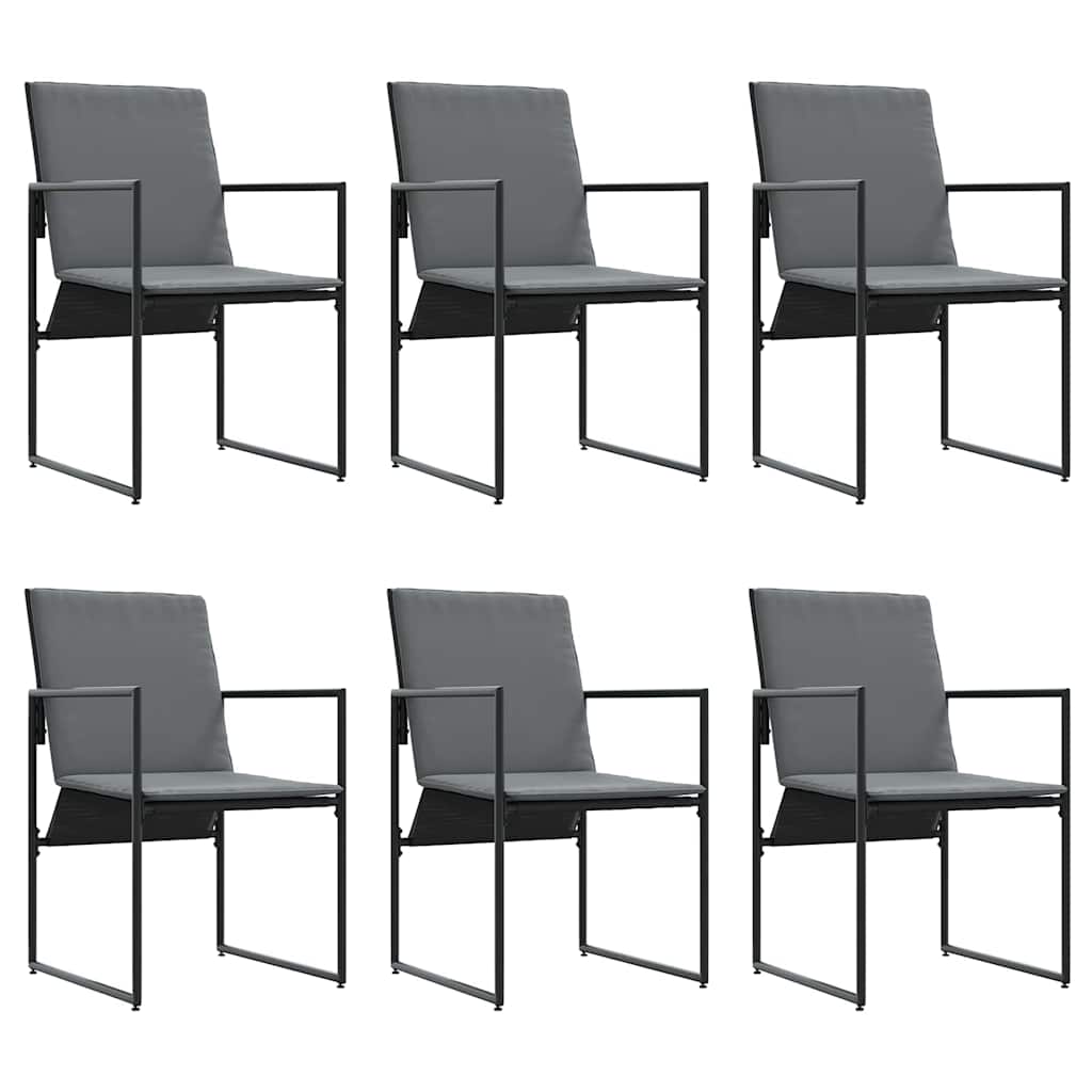 Have Spisebordssæt 7 pcs Sort Stål