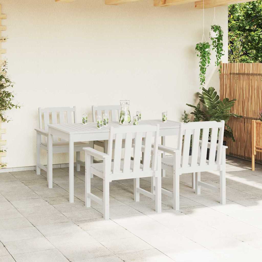 Have Stol 4 pcs Hvid 65,5 x 59 x 88 cm Polyethylen