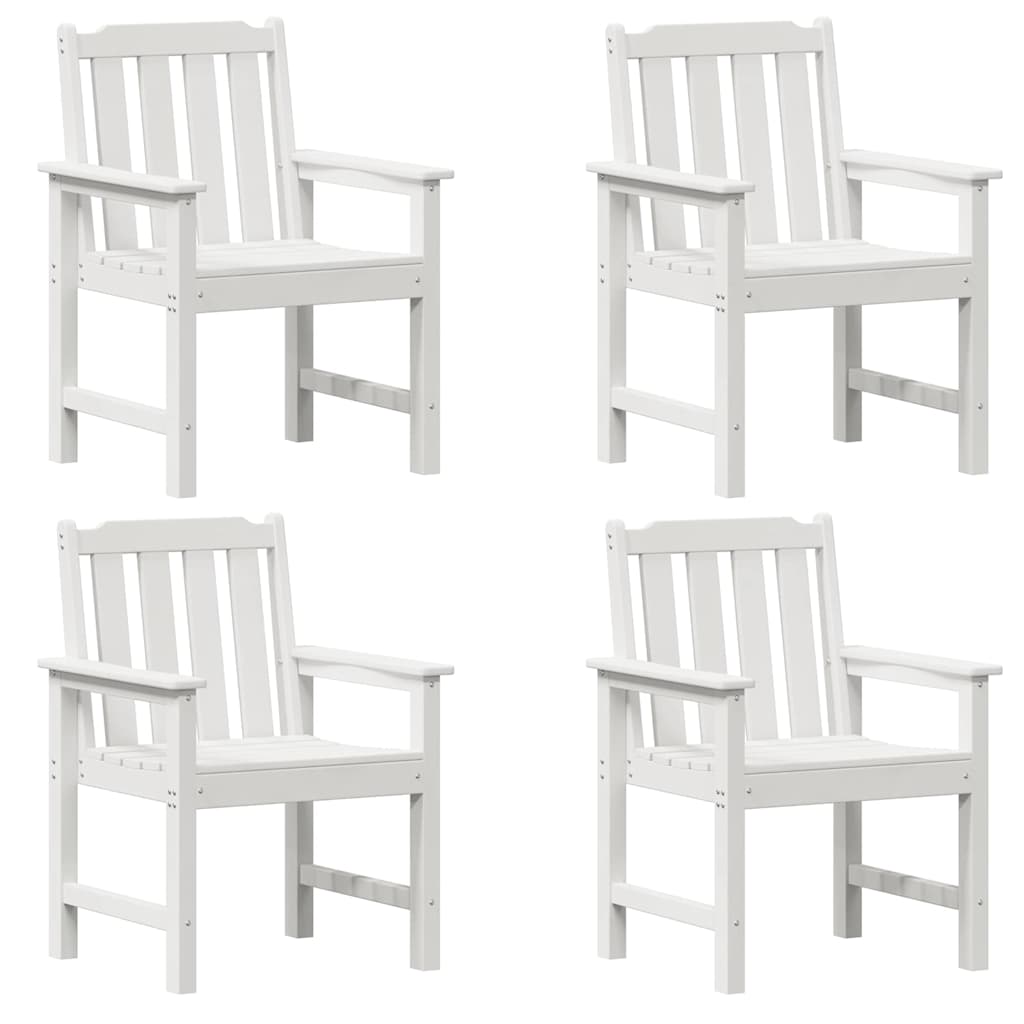 Have Stol 4 pcs Hvid 65,5 x 59 x 88 cm Polyethylen