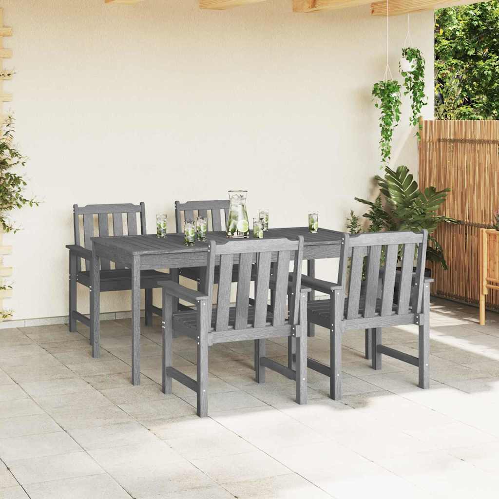 Have Stol 4 pcs Lysegrå 65,5 x 59 x 88 cm Polyethylen