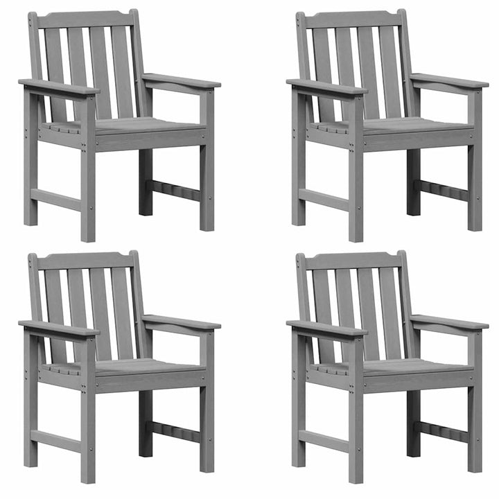 Have Stol 4 pcs Lysegrå 65,5 x 59 x 88 cm Polyethylen