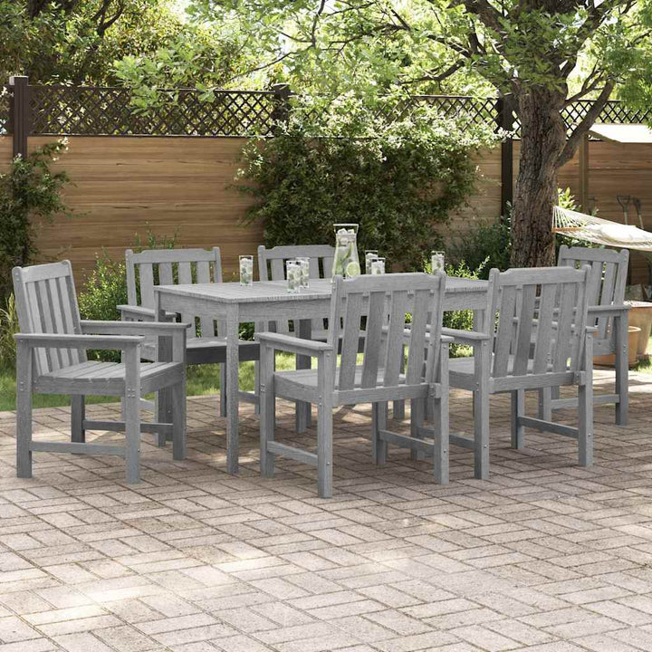 Have Stol 6 pcs Lysegrå 65,5 x 59 x 88 cm Polyethylen