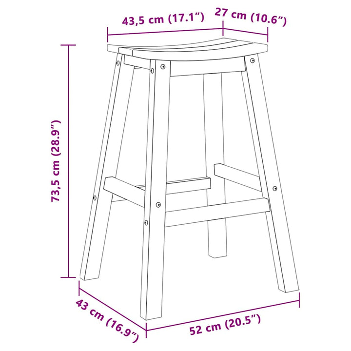 Have bar sæt 4 pcs Lysegrå HDPE