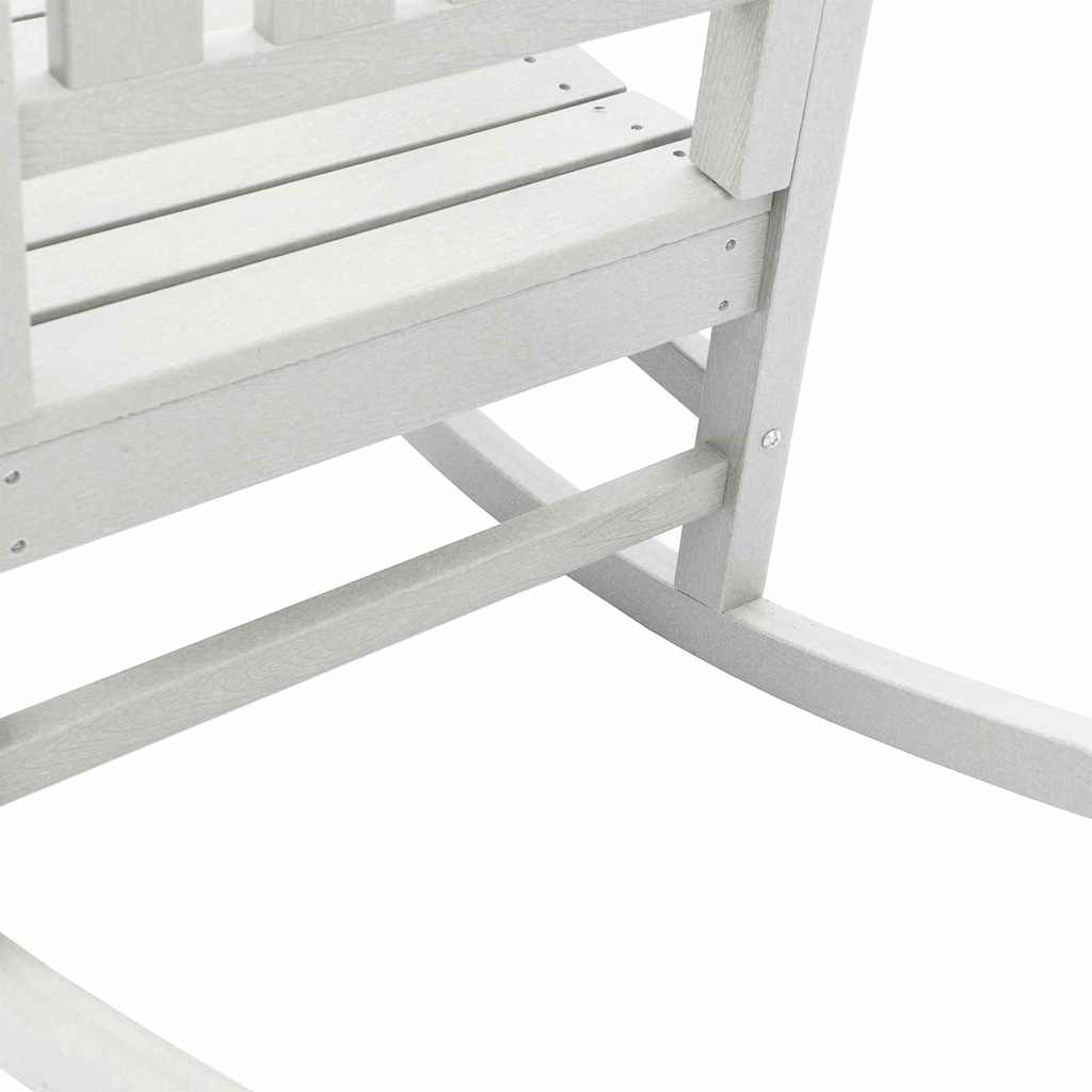 Gyngestol 2 pcs Hvid 92 x 70 x 108 cm Polyethylen