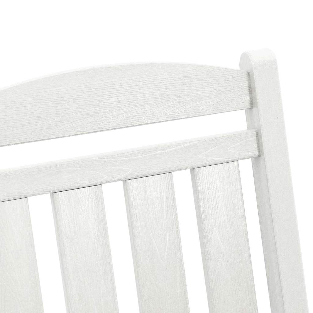 Gyngestol 2 pcs Hvid 92 x 70 x 108 cm Polyethylen