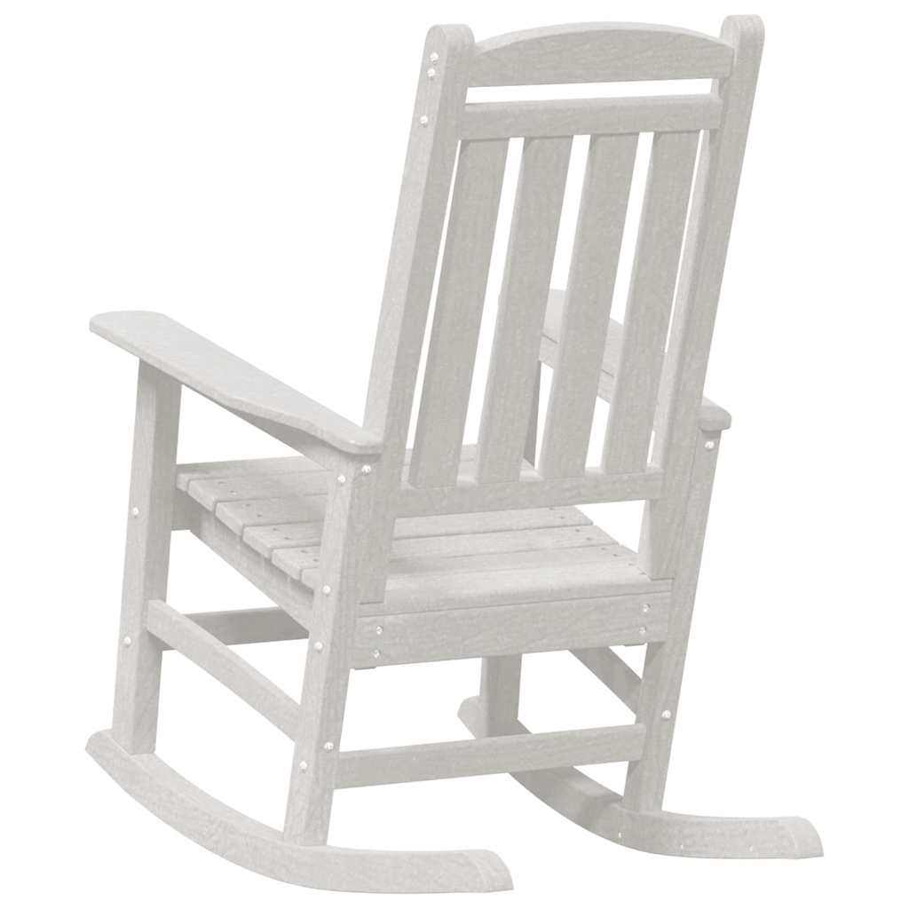 Gyngestol 2 pcs Hvid 92 x 70 x 108 cm Polyethylen