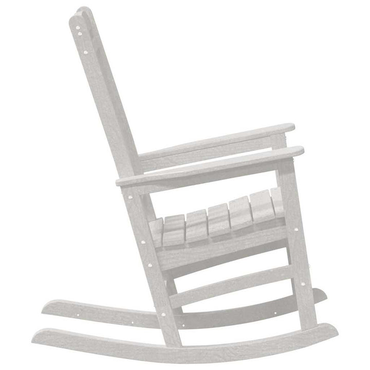 Gyngestol 2 pcs Hvid 92 x 70 x 108 cm Polyethylen