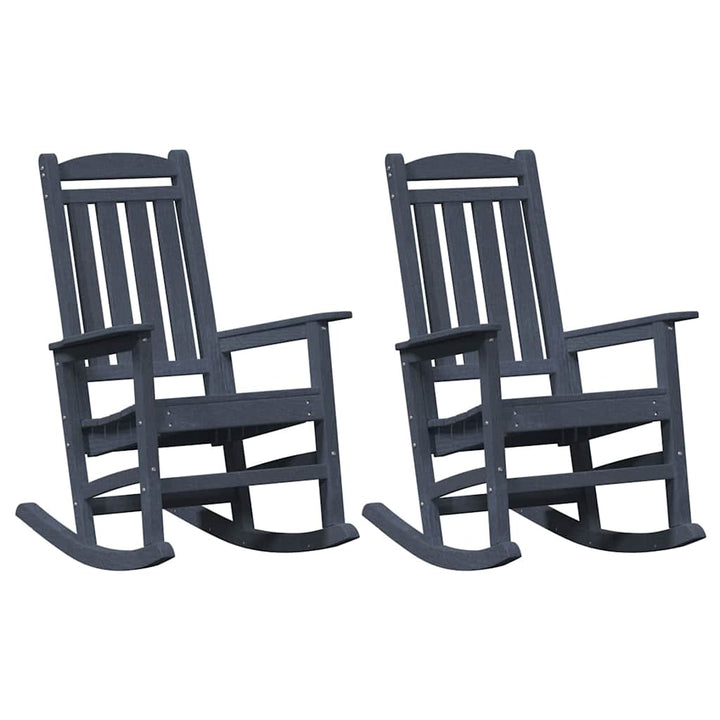 Gyngestol 2 pcs Marineblå 92 x 70 x 108 cm Polyethylen