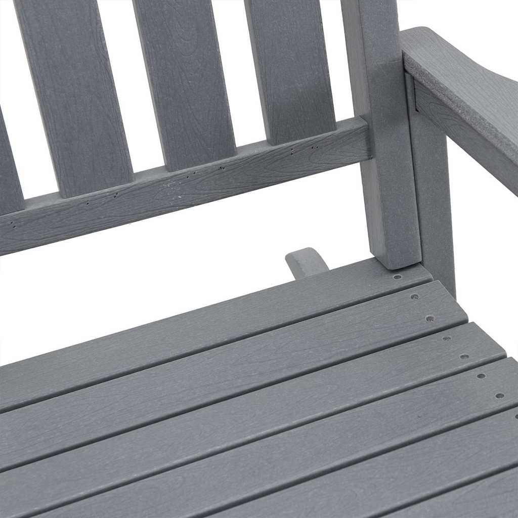 Gyngestol 2 pcs Lysegrå 92 x 70 x 108 cm Polyethylen