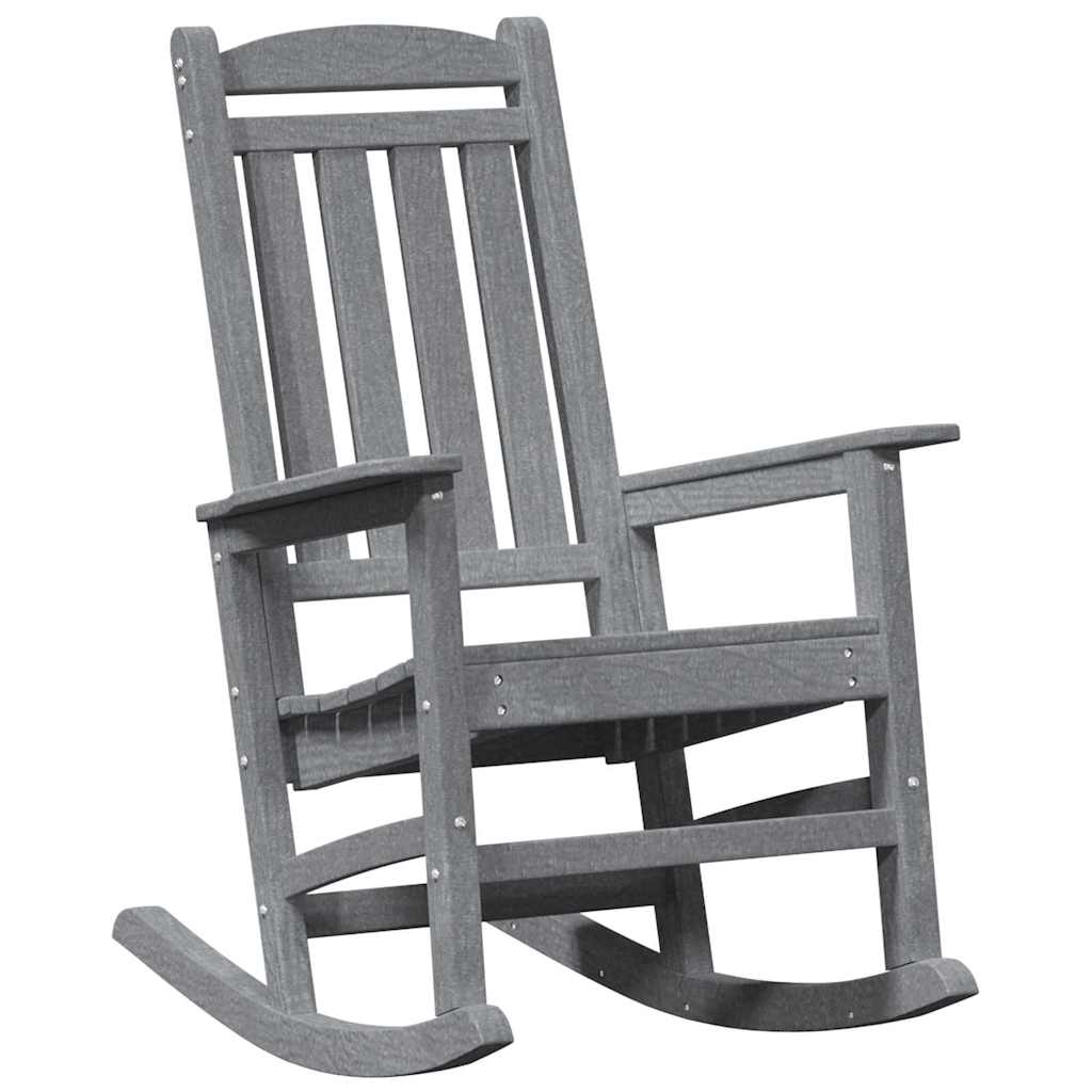 Gyngestol 2 pcs Lysegrå 92 x 70 x 108 cm Polyethylen