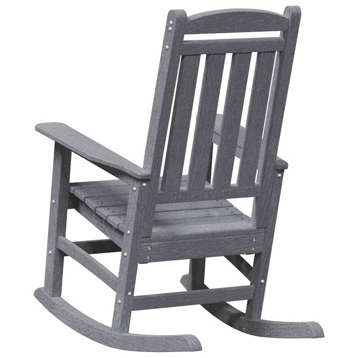 Gyngestol 2 pcs Lysegrå 92 x 70 x 108 cm Polyethylen