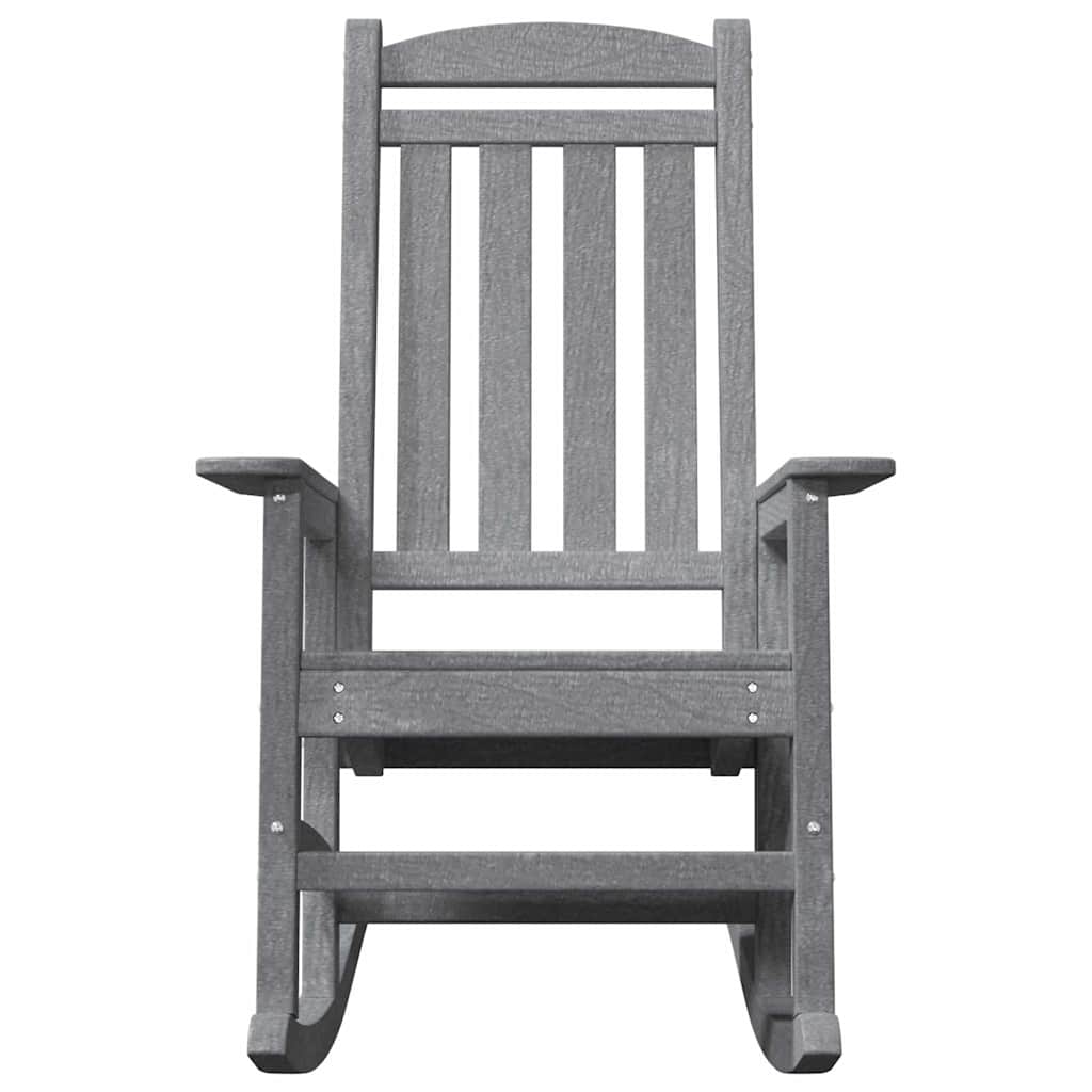 Gyngestol 2 pcs Lysegrå 92 x 70 x 108 cm Polyethylen