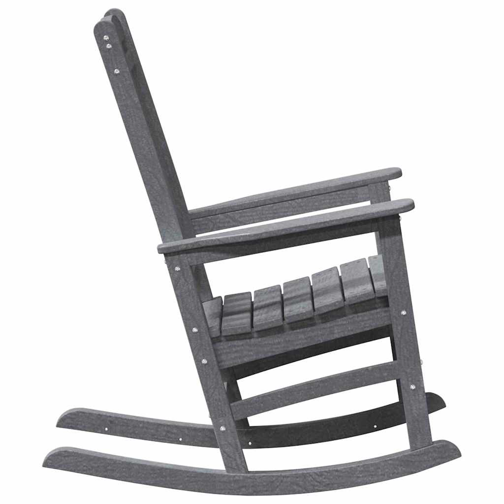 Gyngestol 2 pcs Lysegrå 92 x 70 x 108 cm Polyethylen