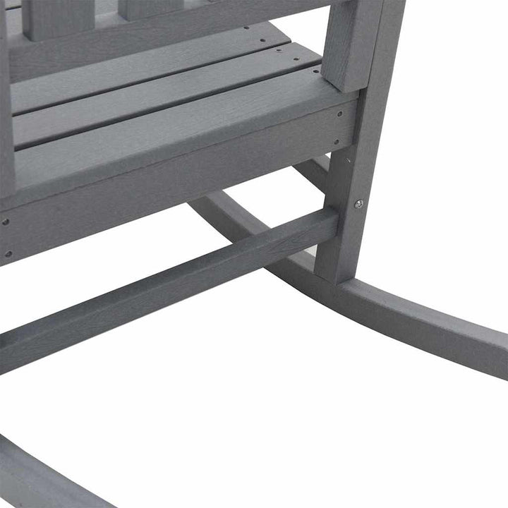 Gyngestol 3 pcs Lysegrå Polyethylen
