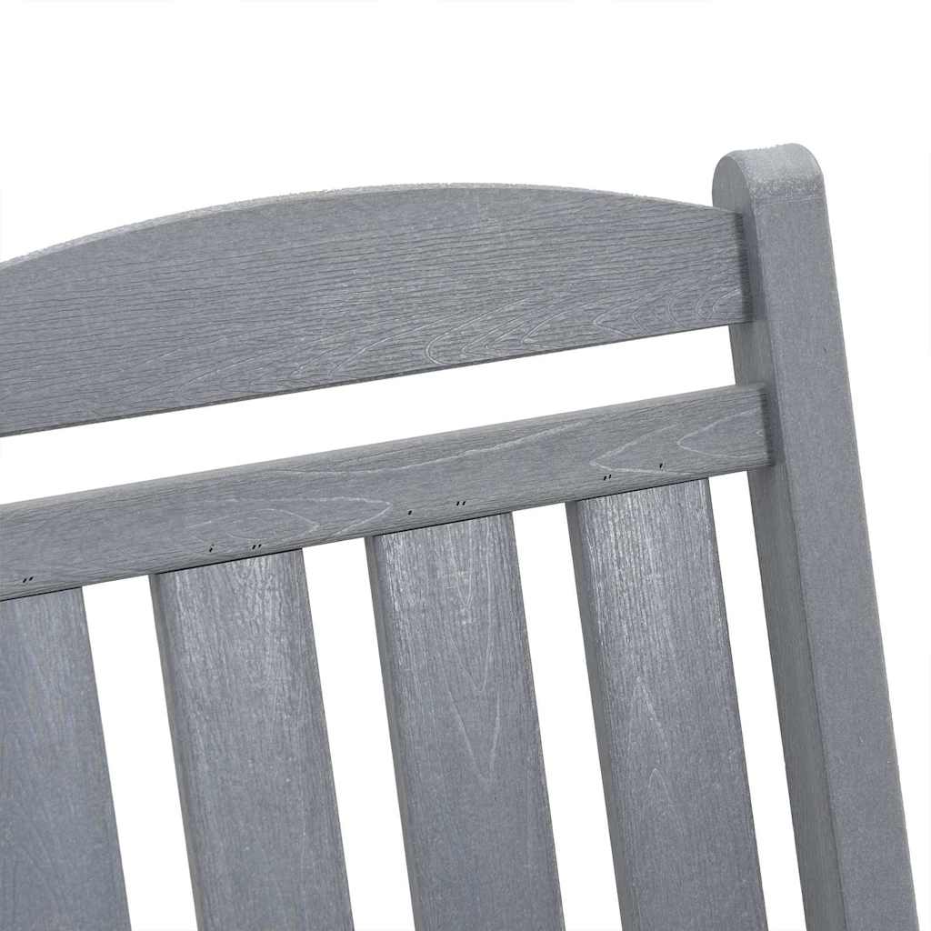 Gyngestol 3 pcs Lysegrå Polyethylen