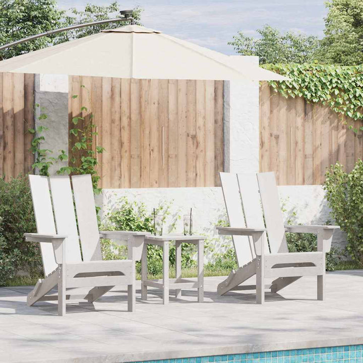 Have Stol 3 pcs Hvid 80.5 x 74.5 x 92 cm Polyethylen