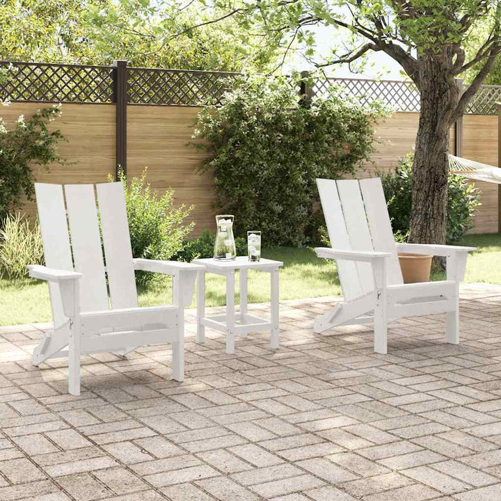Have Stol 3 pcs Hvid 80.5 x 74.5 x 92 cm Polyethylen