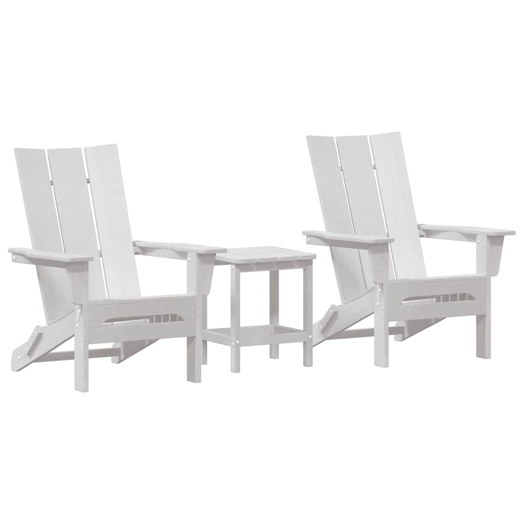 Have Stol 3 pcs Hvid 80.5 x 74.5 x 92 cm Polyethylen