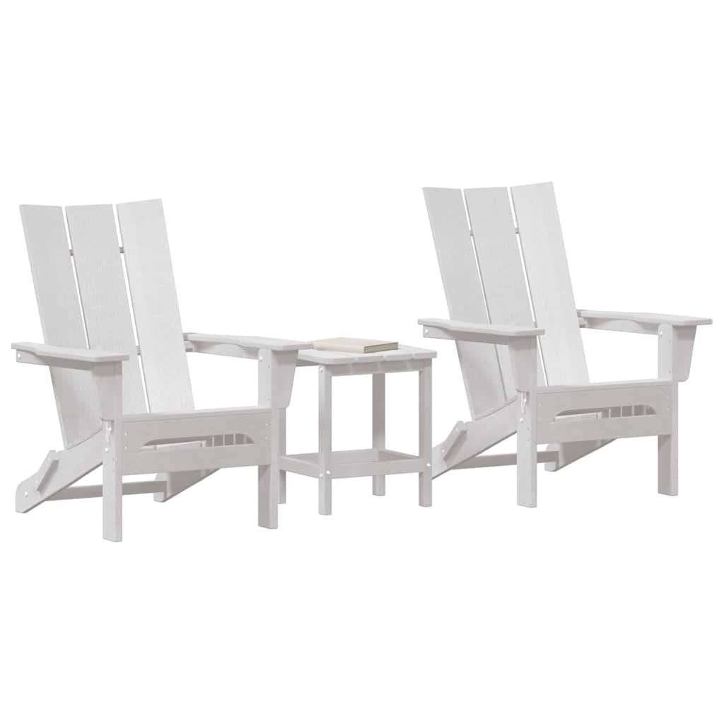 Have Stol 3 pcs Hvid 80.5 x 74.5 x 92 cm Polyethylen
