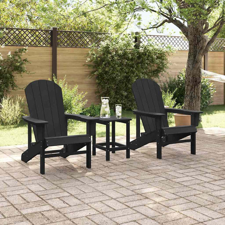 Have Stol 2 stk. Sort Polyethylen