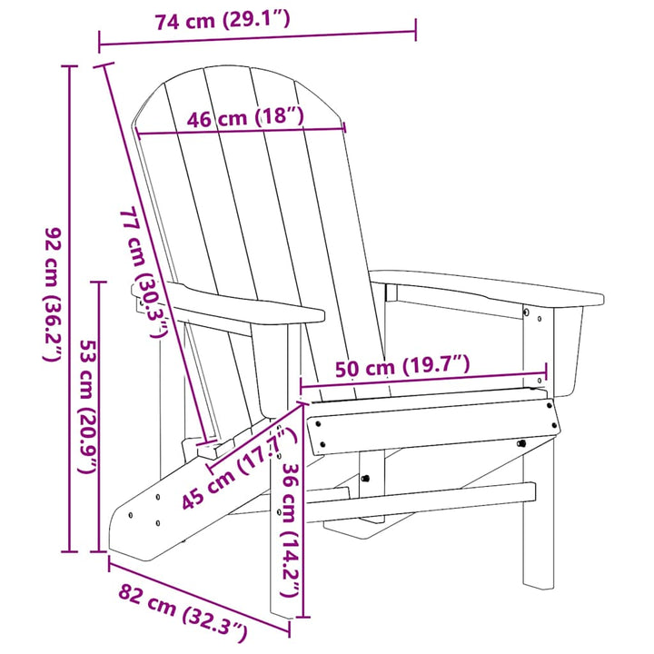 Have Stol 2 stk. Sort Polyethylen
