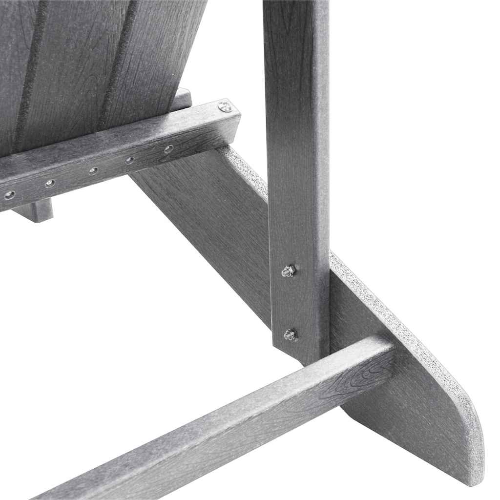 Have Stol 2 pcs Lysegrå 82 x 74 x 92 cm Polyethylen