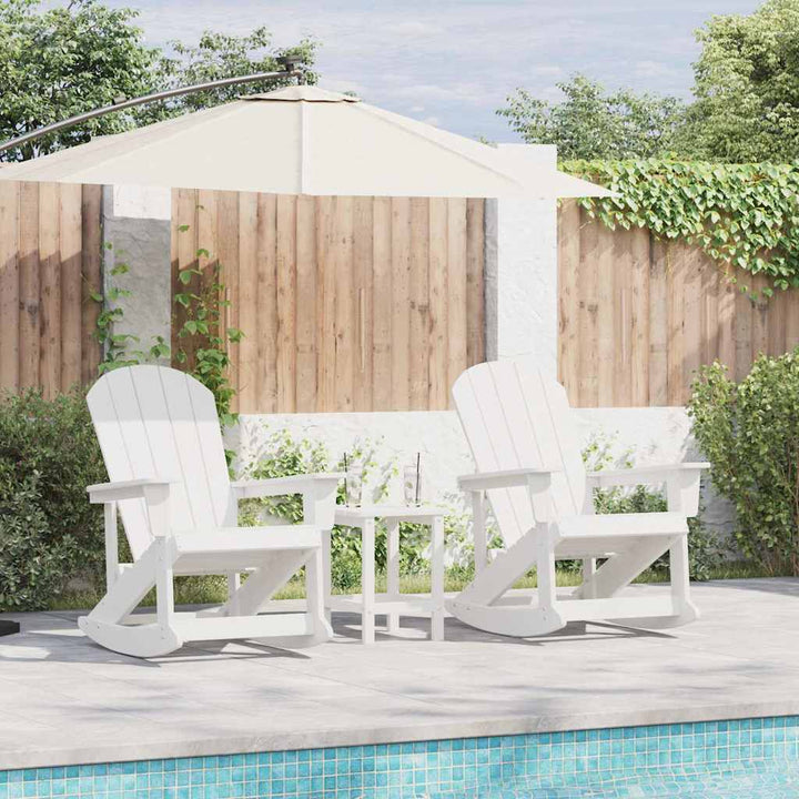 Have lounge sæt 3 pcs Hvid HDPE