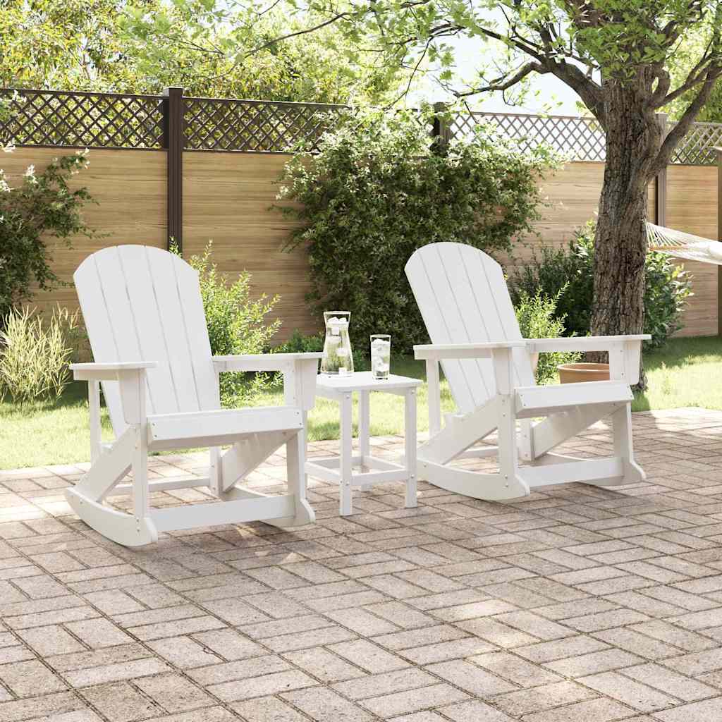 Have lounge sæt 3 pcs Hvid HDPE