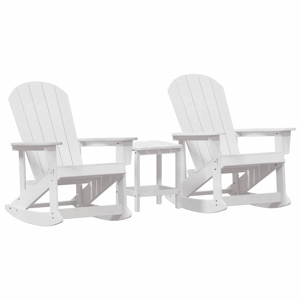 Have lounge sæt 3 pcs Hvid HDPE