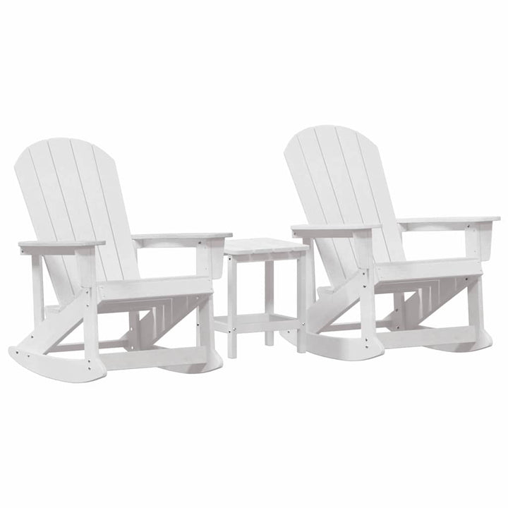 Have lounge sæt 3 pcs Hvid HDPE