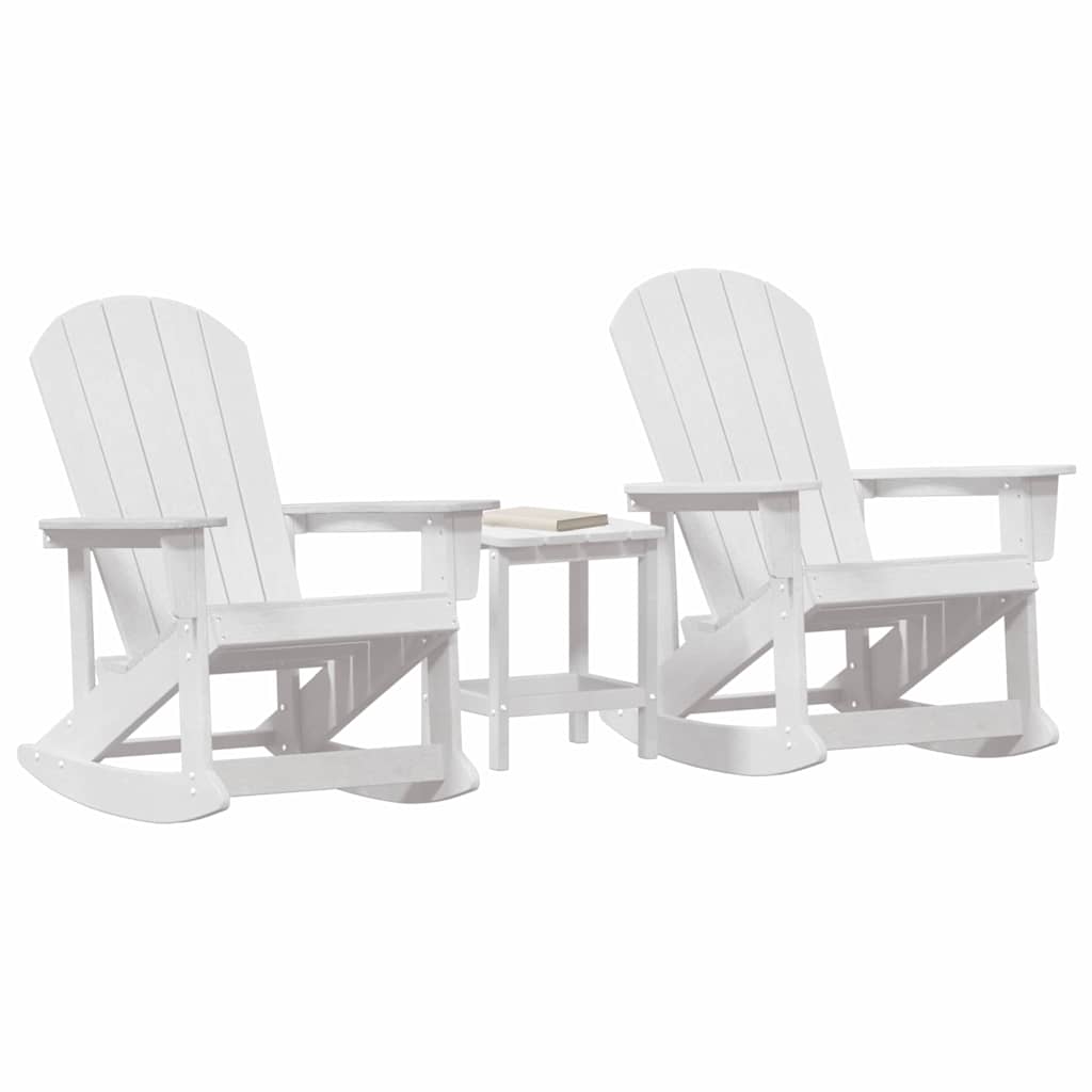 Have lounge sæt 3 pcs Hvid HDPE