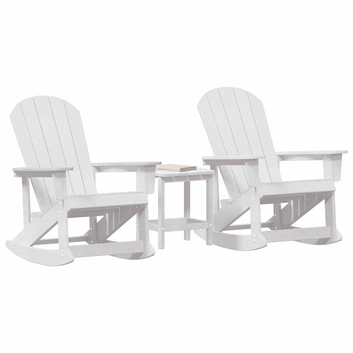 Have lounge sæt 3 pcs Hvid HDPE
