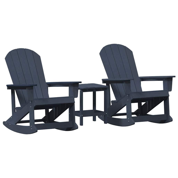 Have lounge sæt 3 stk. Mørkeblå HDPE