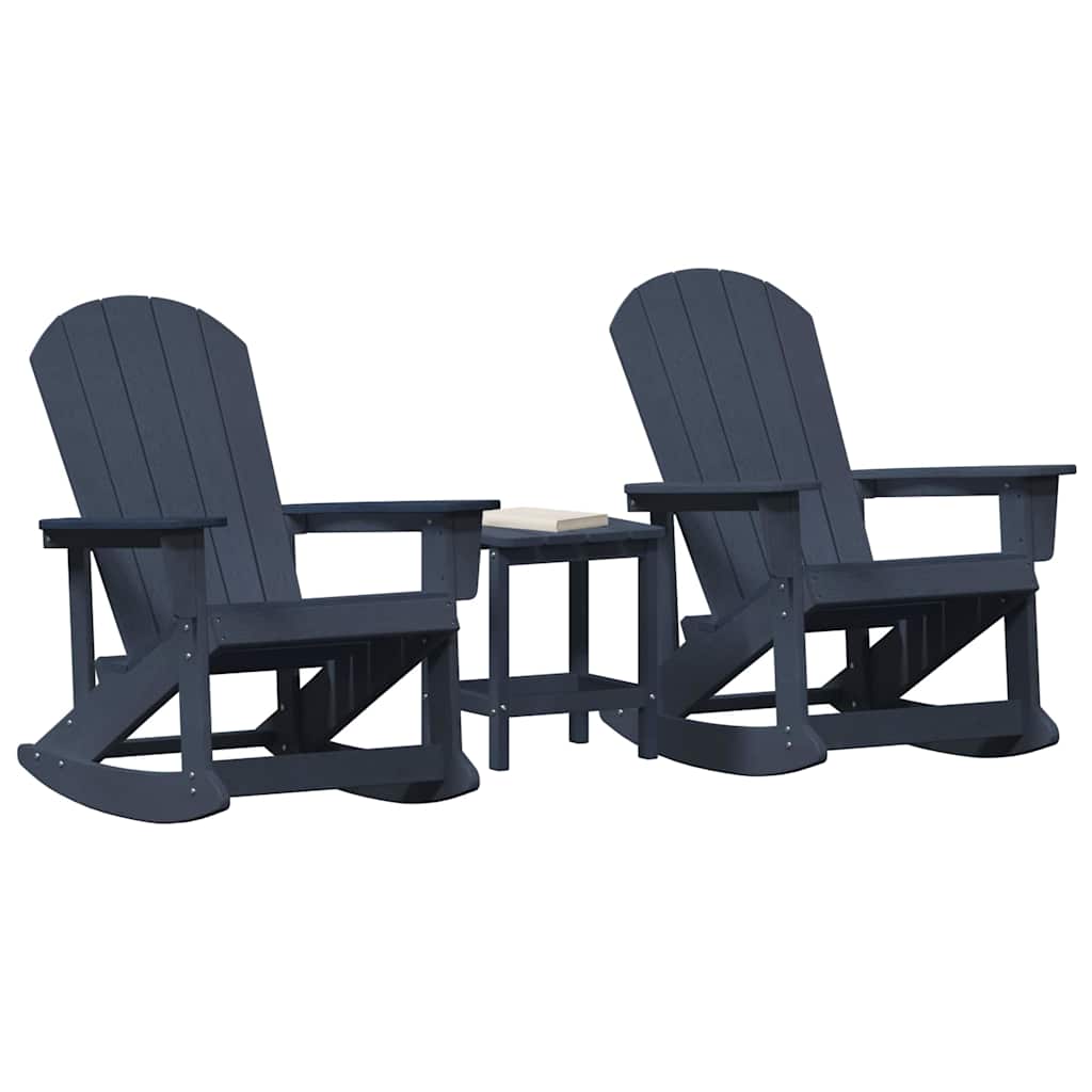 Have lounge sæt 3 stk. Mørkeblå HDPE