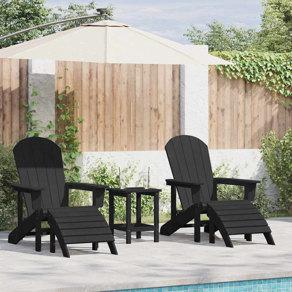 Have Stol 2 pcs Sort 83 x 74 x 92 cm Polyethylen