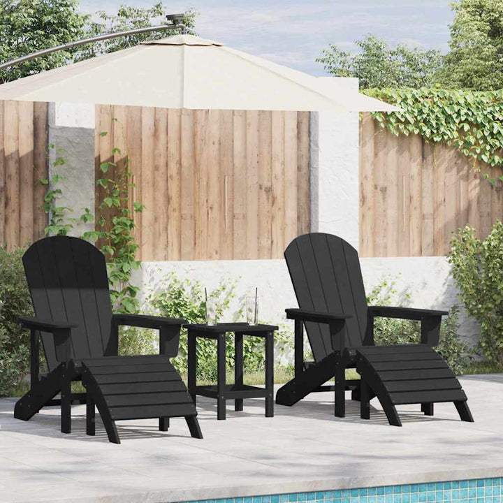 Have Stol 2 pcs Sort 83 x 74 x 92 cm Polyethylen